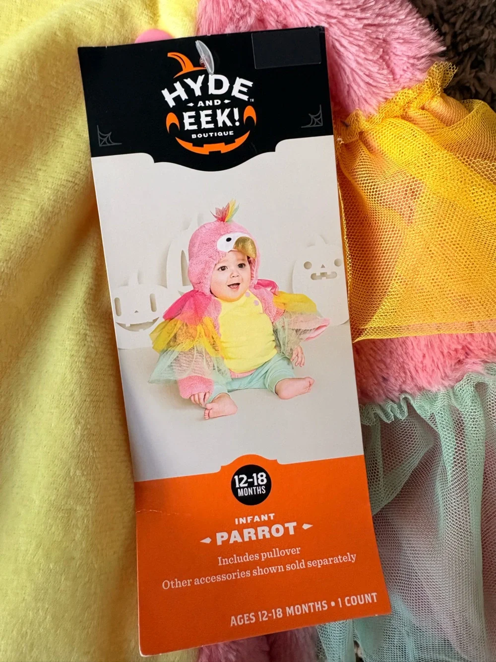 Kids Pink Parrot Costume 12-18 months